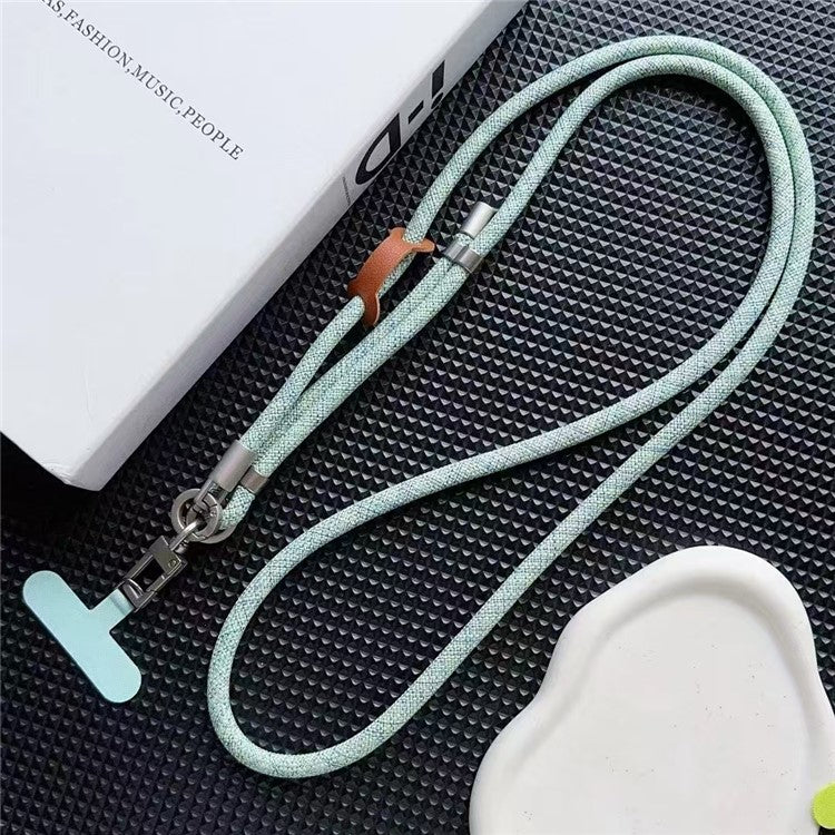 150cm Phone Long Lanyard Adjustable Crossbody Shoulder Strap with Tether Tab, Diameter: 8mm - Style K