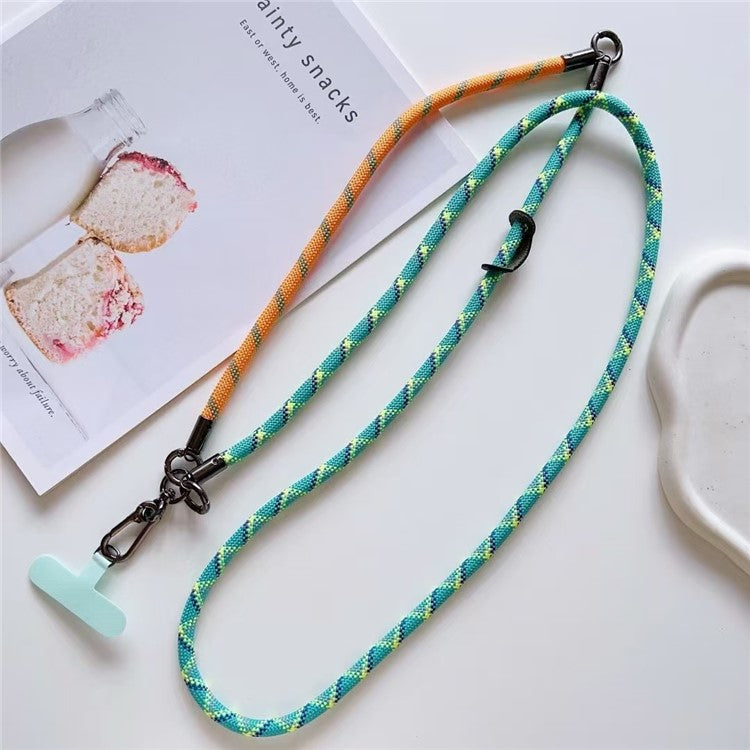 150cm 2 in 1 Long Short Lanyard Phone Crossbody Strap with Tether Tab, Diameter: 8mm - Style A