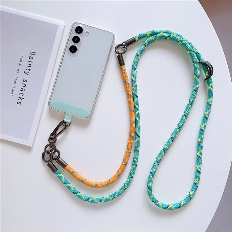 150cm 2 in 1 Long Short Lanyard Phone Crossbody Strap with Tether Tab, Diameter: 8mm - Style A