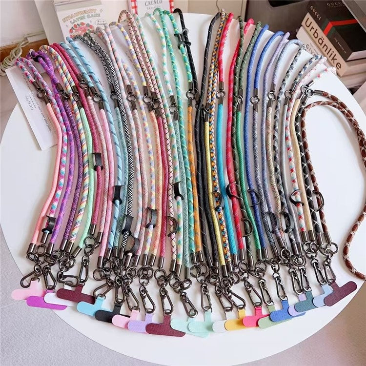 150cm 2 in 1 Long Short Lanyard Phone Crossbody Strap with Tether Tab, Diameter: 8mm - Style A