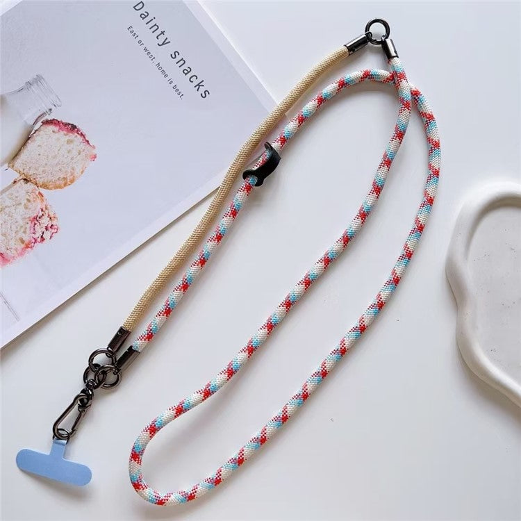 150cm 2 in 1 Long Short Lanyard Phone Crossbody Strap with Tether Tab, Diameter: 8mm - Style B