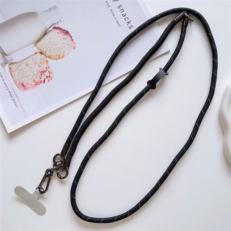 150cm 2 in 1 Long Short Lanyard Phone Crossbody Strap with Tether Tab, Diameter: 8mm - Style G