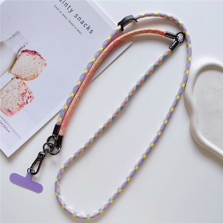 150cm 2 in 1 Long Short Lanyard Phone Crossbody Strap with Tether Tab, Diameter: 8mm - Style I