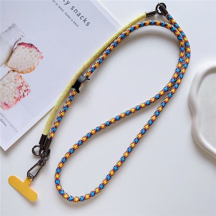 150cm 2 in 1 Long Short Lanyard Phone Crossbody Strap with Tether Tab, Diameter: 8mm - Style L