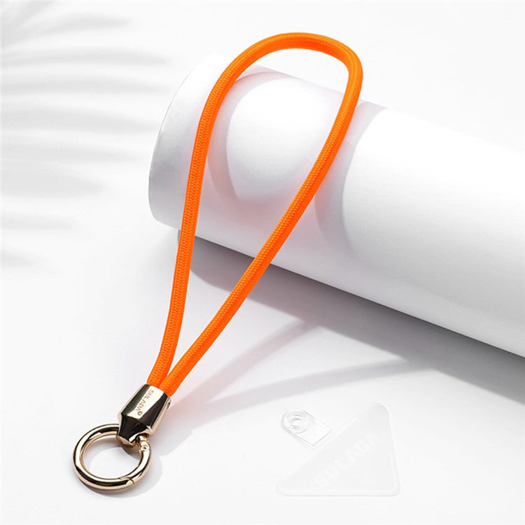 SULADA Cell Phone Lanyard Nylon Phone Tether Safety Strap Smartphone Wrist Strap with Key Chain Holder / Patch, Short Style - 6