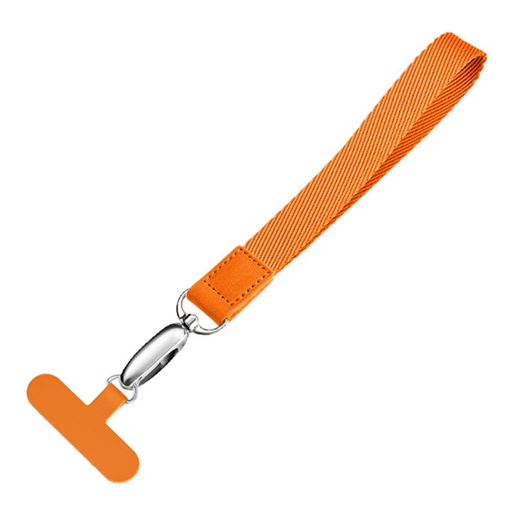 Mobile Phone Polyester Wrist Strap for Cell Phone Anti-Lost Strap with Metal Buckle, PC Tether Tab - Orange