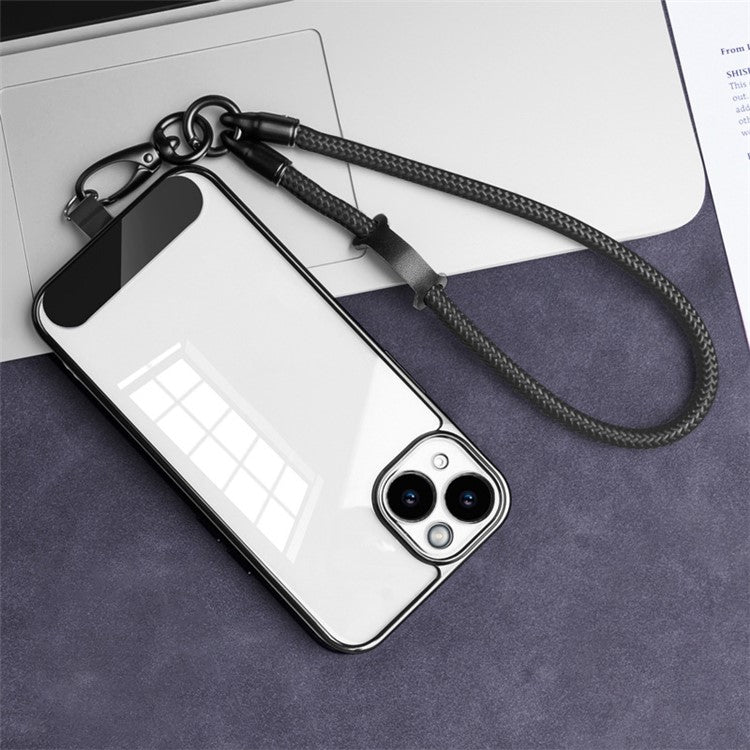 Mobile Phone Wrist Strap with Hole Strap, PC Tether Tab 3Pcs / Set Anti-Lost Cell Phone Nylon Braided Strap - Dark Grey