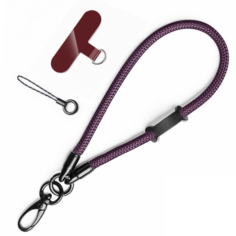 Mobile Phone Wrist Strap with Hole Strap, PC Tether Tab 3Pcs / Set Anti-Lost Cell Phone Nylon Braided Strap - Dark Purple