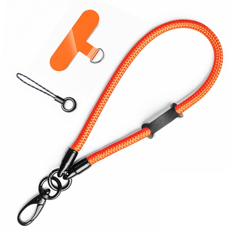 Mobile Phone Wrist Strap with Hole Strap, PC Tether Tab 3Pcs / Set Anti-Lost Cell Phone Nylon Braided Strap - Orange