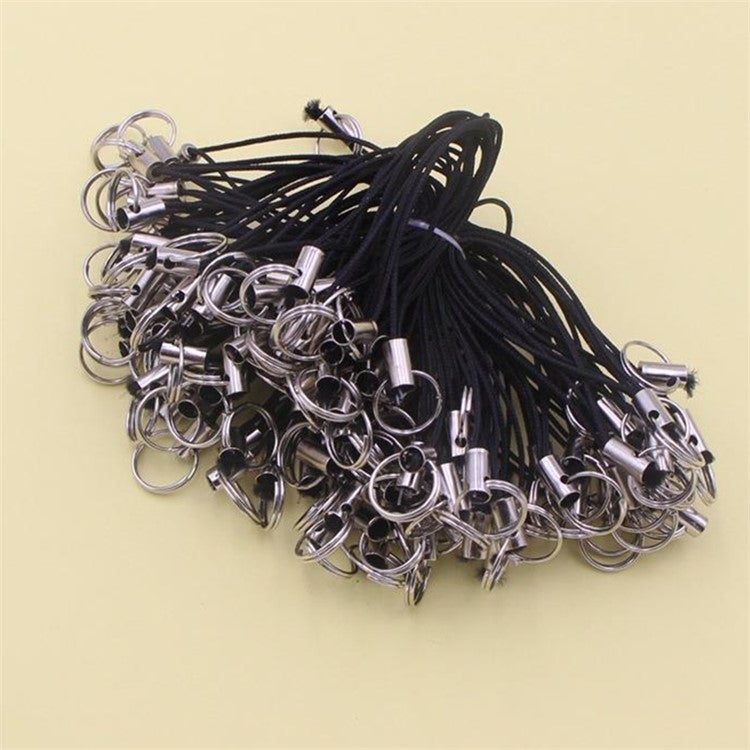 100Pcs / Pack Anti-lost Phone Carrying Rope DIY Phone Lanyard with Ring - Plastic Ring