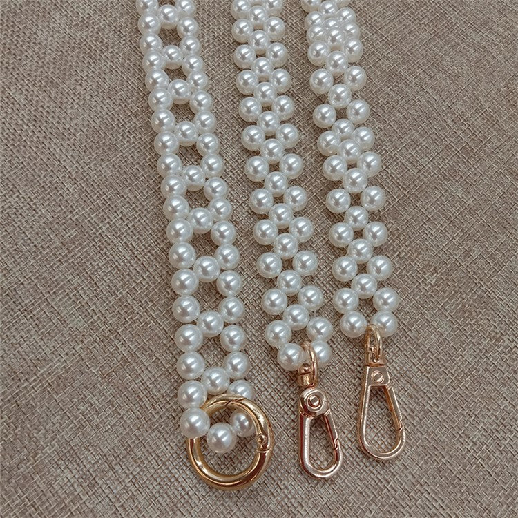 1.2m Faux Pearl Beaded Phone Lanyard Anti-Lost Cellphone Neck Strap Bag Chain