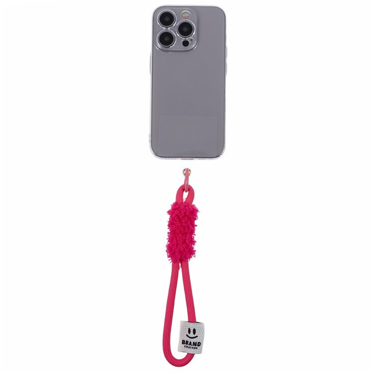 A3 Universal Plush Lanyard Hand Wrist Strap with  for Car Keys Cameras Phone with Tether Tab - Red