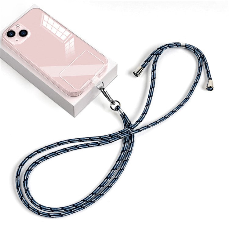 Cell Phone Crossbody Lanyard 6mm Nylon Universal Phone Shoulder Strap with Pad - Gradient Blue