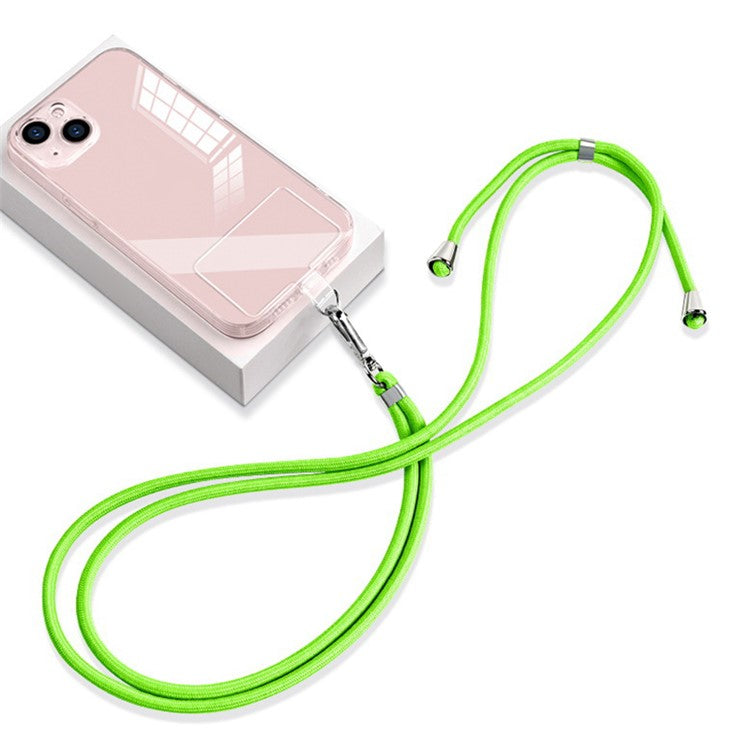 Cell Phone Crossbody Lanyard 6mm Nylon Universal Phone Shoulder Strap with Pad - Fluorescent Green