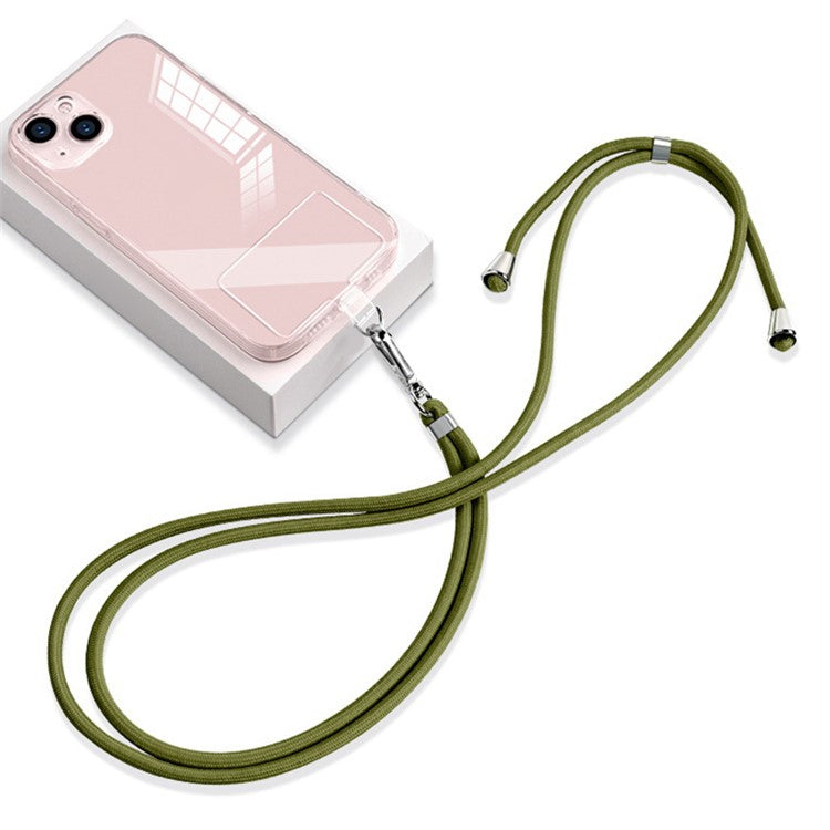 6mm Nylon Phone Lanyard Universal Adjustable Neck Straps with Pad - Army Green