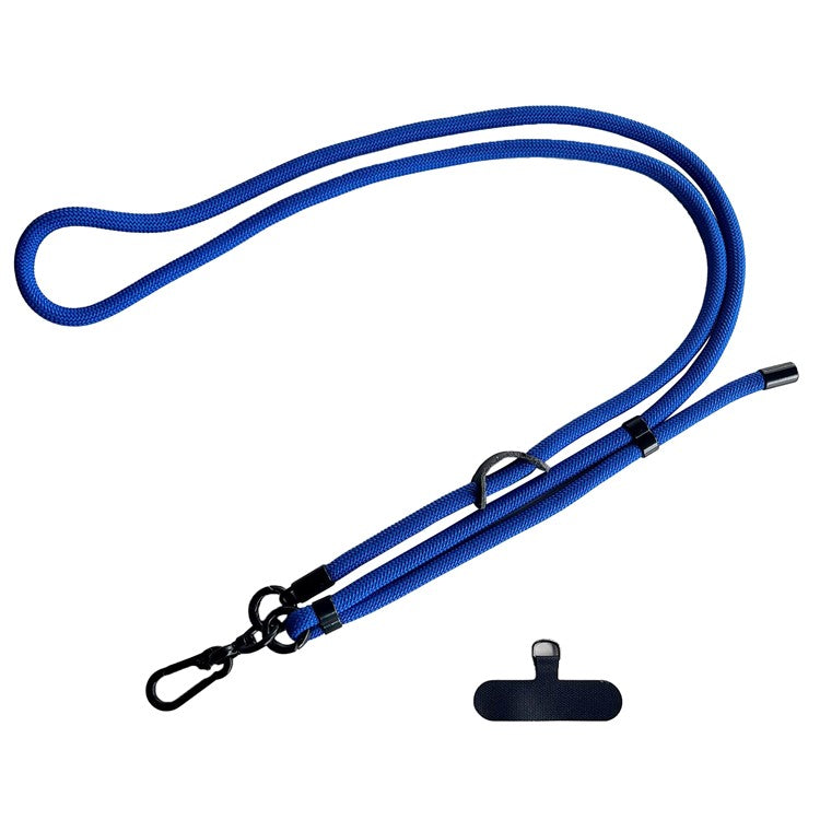 7mm Phone Lanyard Adjustable Nylon Neck Strap with Tether Tab - Dark Blue