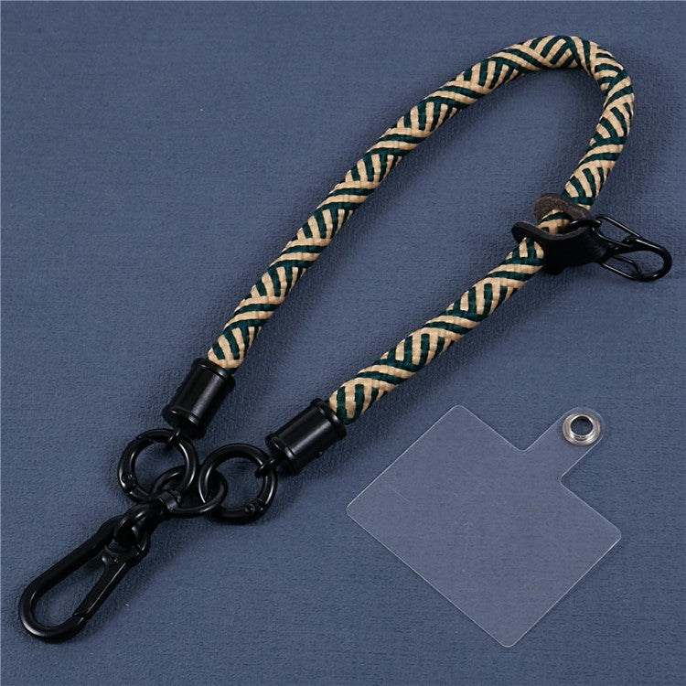 Phone Wrist Strap Lanyard 30cm Rope Cell Phone Lanyard Bracelet with Tether Tab - Style K