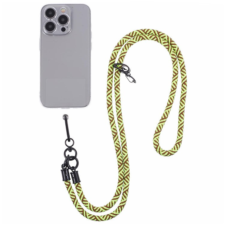 Crossbody Phone Lanyard 8mm Thickness Adjustable Phone Neck Strap with Tether Tab - Style A