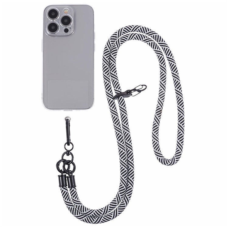 Crossbody Phone Lanyard 8mm Thickness Adjustable Phone Neck Strap with Tether Tab - Style B