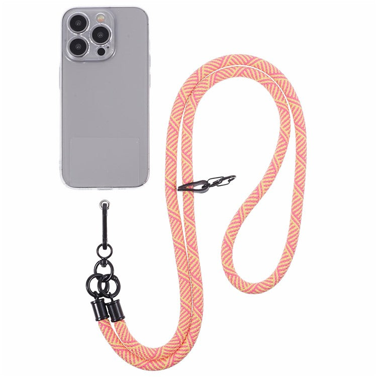 Crossbody Phone Lanyard 8mm Thickness Adjustable Phone Neck Strap with Tether Tab - Style D