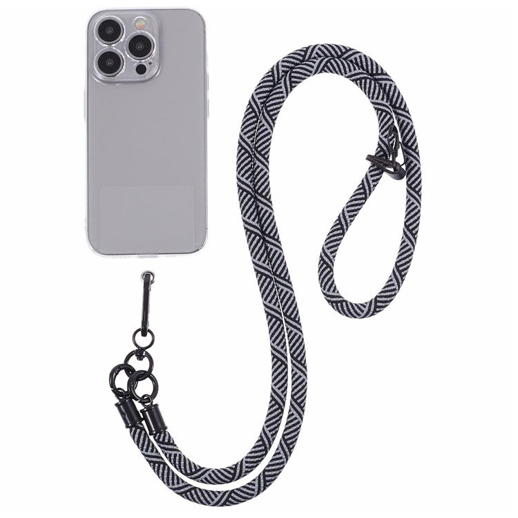 Crossbody Phone Lanyard 8mm Thickness Adjustable Phone Neck Strap with Tether Tab - Style F