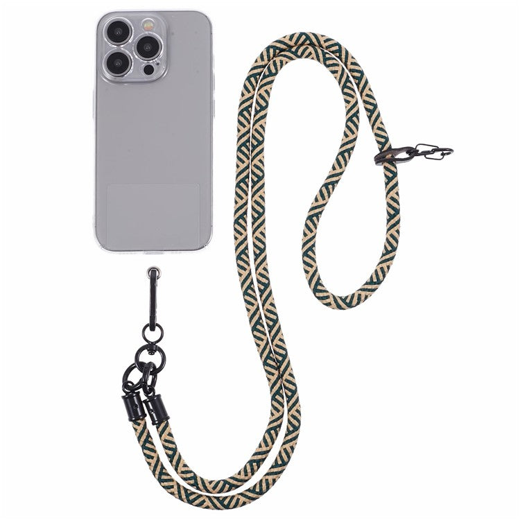 Crossbody Phone Lanyard 8mm Thickness Adjustable Phone Neck Strap with Tether Tab - Style H