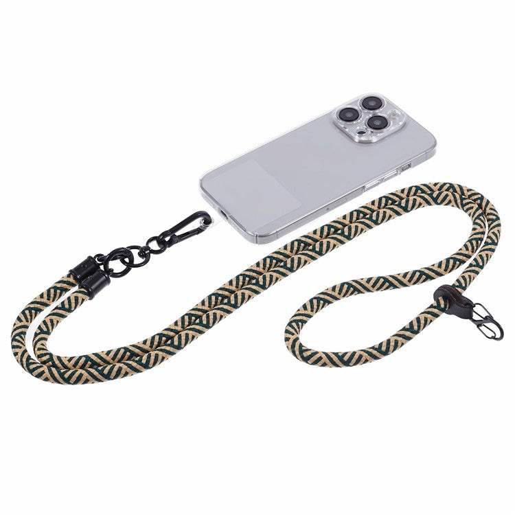 Crossbody Phone Lanyard 8mm Thickness Adjustable Phone Neck Strap with Tether Tab - Style H