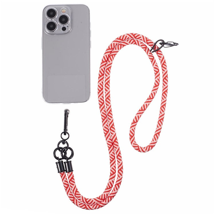 Crossbody Phone Lanyard 8mm Thickness Adjustable Phone Neck Strap with Tether Tab - Style J