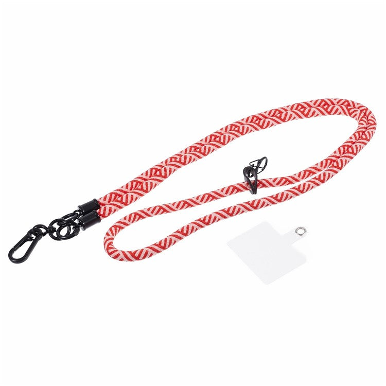 Crossbody Phone Lanyard 8mm Thickness Adjustable Phone Neck Strap with Tether Tab - Style J