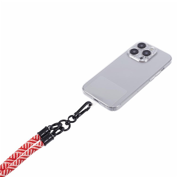 Crossbody Phone Lanyard 8mm Thickness Adjustable Phone Neck Strap with Tether Tab - Style J