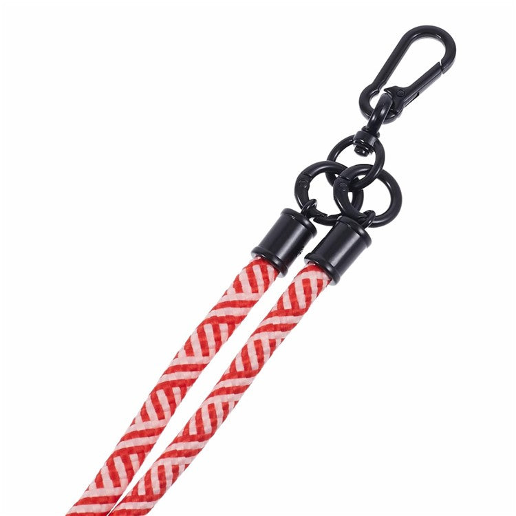 Crossbody Phone Lanyard 8mm Thickness Adjustable Phone Neck Strap with Tether Tab - Style J