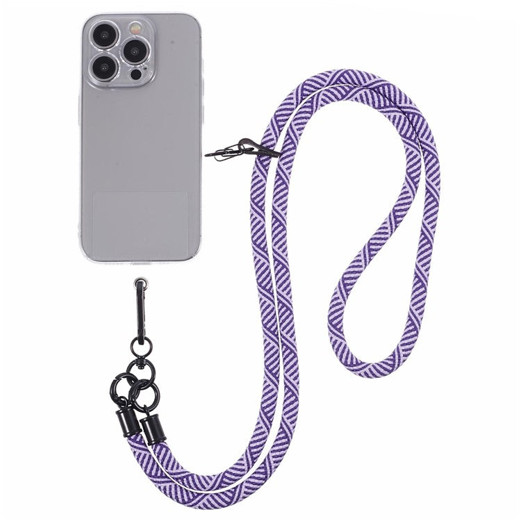 Crossbody Phone Lanyard 8mm Thickness Adjustable Phone Neck Strap with Tether Tab - Style K