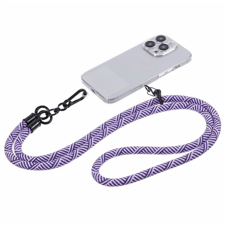 Crossbody Phone Lanyard 8mm Thickness Adjustable Phone Neck Strap with Tether Tab - Style K