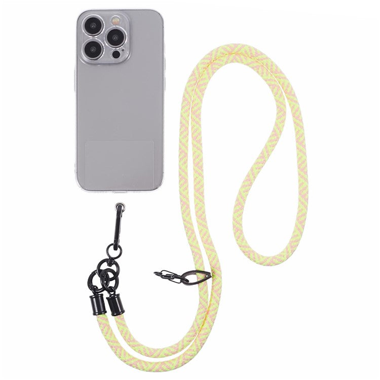 Crossbody Phone Lanyard 8mm Thickness Adjustable Phone Neck Strap with Tether Tab - Style N