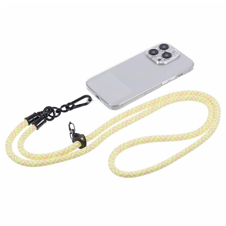 Crossbody Phone Lanyard 8mm Thickness Adjustable Phone Neck Strap with Tether Tab - Style N