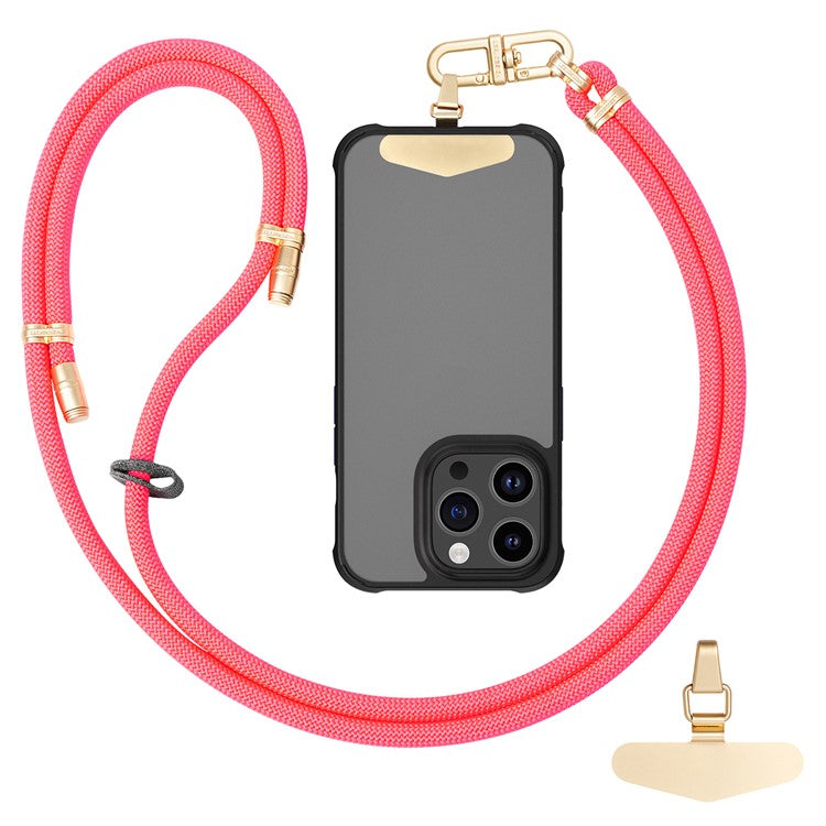 LEEU DESIGN Phone Lanyard 160cm Adjustable Crossbody Cell Phone Neck Strap with Pad - Rose