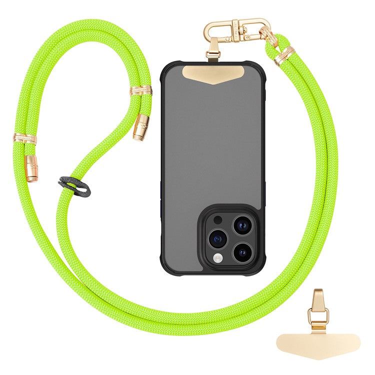 LEEU DESIGN Phone Lanyard 160cm Adjustable Crossbody Cell Phone Neck Strap with Pad - Light Green