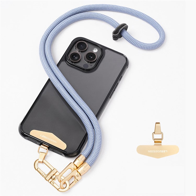 LEEU DESIGN Climbing Series 85cm Phone Lanyard Cell Phone Crossbody Neck Rope - Blue