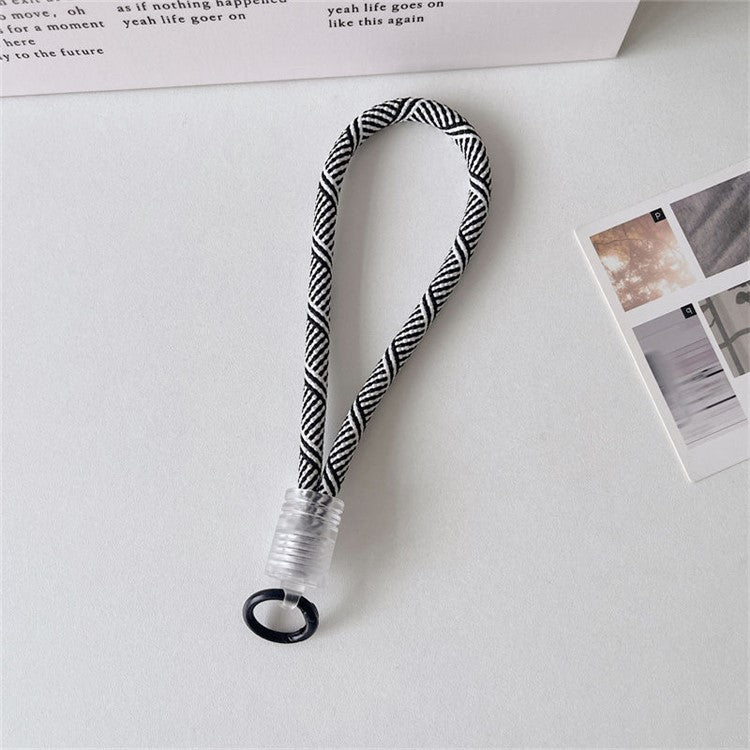 18cm Cell Phone Short Strap 8mm Lanyard with Plastic Buckle - Style K