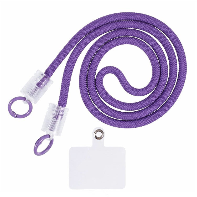 120cm Universal Phone Lanyard 7mm Buckle Mobile Phone Carrying Strap with Tether Tab - Style I