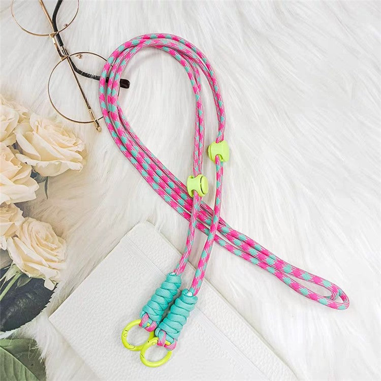 100cm Mobile Phone Chain Universal Double-Strand Rope Anti-Lost Hanging Cord with Tether Tab - Style A