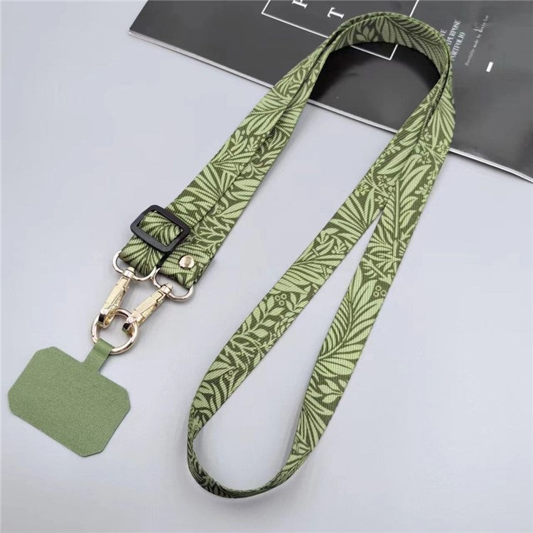 20mm Mobile Phone Strap 33.5-60cm Adjustable Cell Phone Lanyard with Tether Tab - Style A