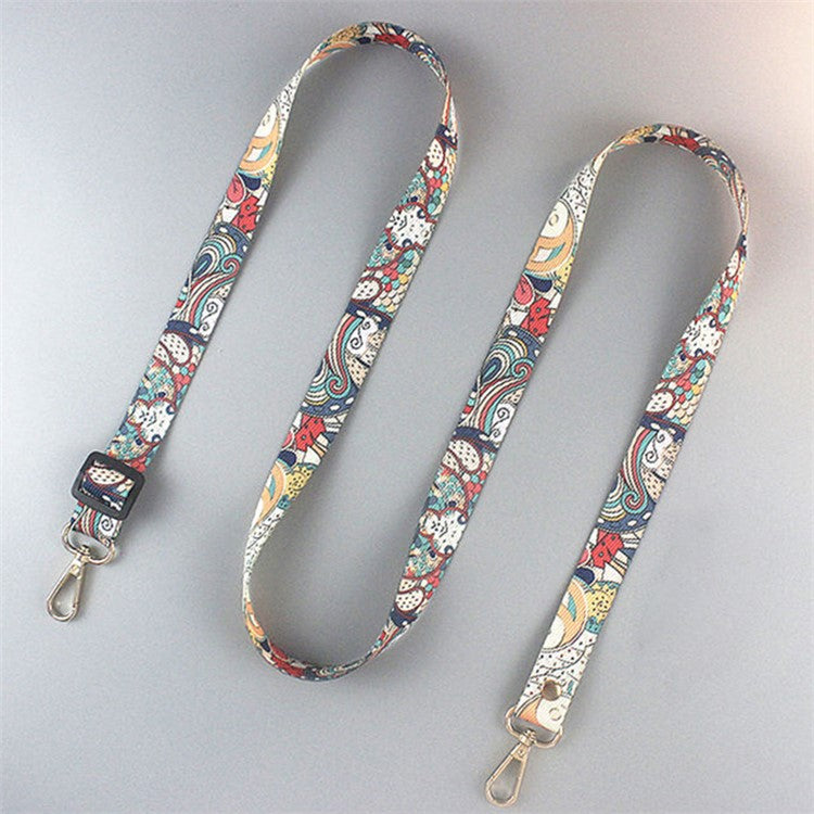 20mm Mobile Phone Strap 33.5-60cm Adjustable Cell Phone Lanyard with Tether Tab - Style B