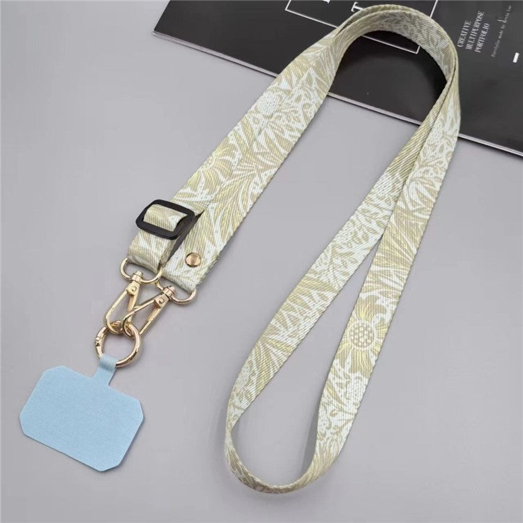 20mm Mobile Phone Strap 33.5-60cm Adjustable Cell Phone Lanyard with Tether Tab - Style D