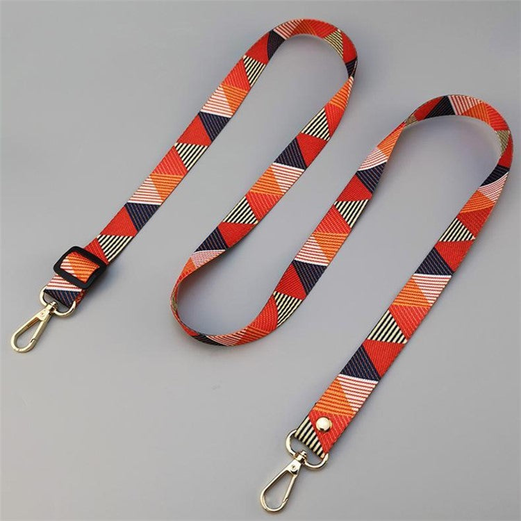 20mm Mobile Phone Strap 33.5-60cm Adjustable Cell Phone Lanyard with Tether Tab - Style F