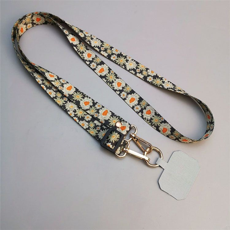 20mm Mobile Phone Strap 33.5-60cm Adjustable Cell Phone Lanyard with Tether Tab - Style G