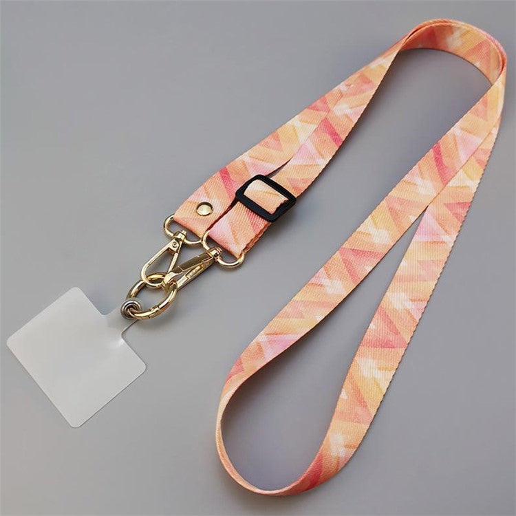 20mm Mobile Phone Strap 33.5-60cm Adjustable Cell Phone Lanyard with Tether Tab - Style H