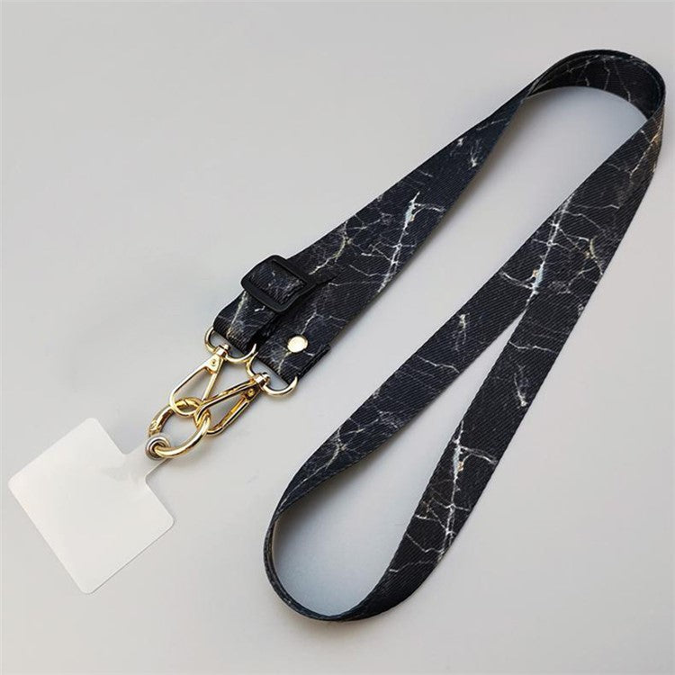 20mm Mobile Phone Strap 33.5-60cm Adjustable Cell Phone Lanyard with Tether Tab - Style I