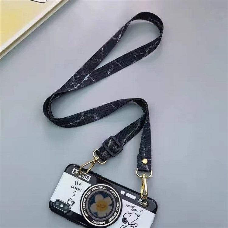 20mm Mobile Phone Strap 33.5-60cm Adjustable Cell Phone Lanyard with Tether Tab - Style I