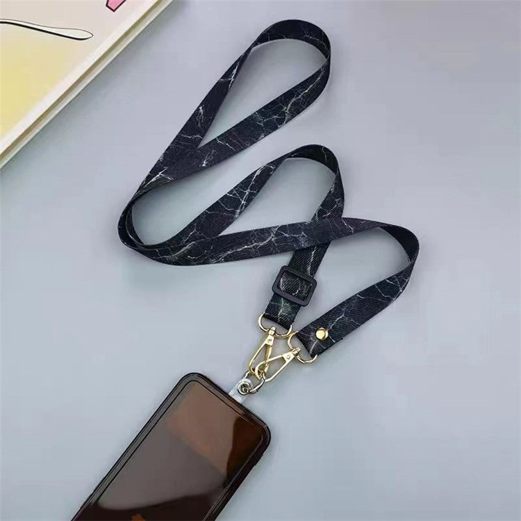 20mm Mobile Phone Strap 33.5-60cm Adjustable Cell Phone Lanyard with Tether Tab - Style I